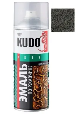 Купить Эмаль молотковая по ржавчине 520 мл, KUDO в интернет-магазине Akvilon.kz