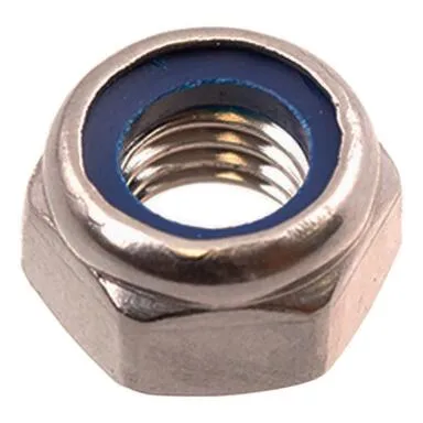 Купить Гайка нержавеющая самоконтрящаяся DIN 985 М6, 10 шт, Стройбат в интернет-магазине Akvilon.kz