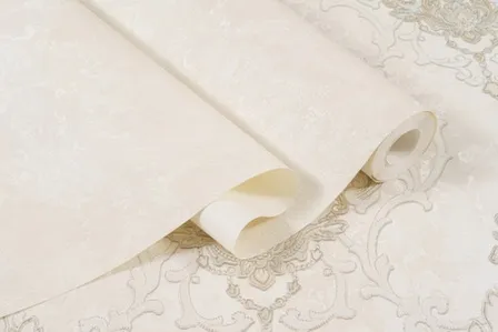 Купить Обои виниловые на флизелиновой основе Рафаэлла, база, бежевый, 1,06x10 м, Артекс в интернет-магазине Akvilon.kz