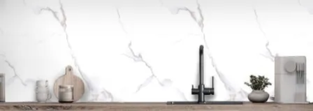 Купить Кухонный фартук Мрамор Бьянко, ПВХ, 600x3000x0,75 мм, Stella Light в интернет-магазине Akvilon.kz