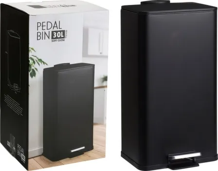 Купить Корзина для мусора с педалью, 33x31x60,7 см, Koopman в интернет-магазине Akvilon.kz