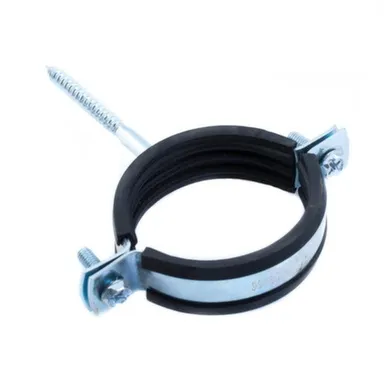 Купить Хомут с креплением на шуруп 2", 60-64 мм, белый цинк, 1 шт, Стройбат в интернет-магазине Akvilon.kz