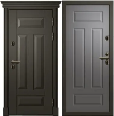 Купить Дверь металлическая Цефей 5 NEW Термо Софт графит/Sahara night АЛМАЗ Правое 960 в интернет-магазине Akvilon.kz