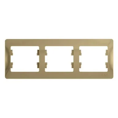 Купить Рамка 3-местная Schneider Electric Glossa Титан в интернет-магазине Akvilon.kz