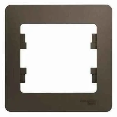 Купить Рамка 1-местная Schneider Electric Glossa Шоколад в интернет-магазине Akvilon.kz