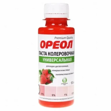 Купить Паста колеровочная 07 алый, 100 мл, Ореол в интернет-магазине Akvilon.kz Купить Паста колеровочная 07 алый, 100 мл, Ореол в интернет-магазине Akvilon.kz