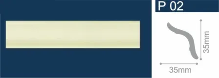 Купить Плинтус потолочный 35x35x1000мм Шелк фисташковый, Solid в интернет-магазине Akvilon.kz