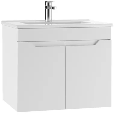 Купить Тумба подвесная Optima без ящика, с умывальником Quadro 60 см, ДОМИНО в интернет-магазине Akvilon.kz