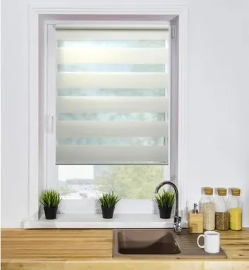 Купить Штора рулонная СИТИ День-ночь LB 60-01 34x160см жемчуг, Lm Decor в интернет-магазине Akvilon.kz