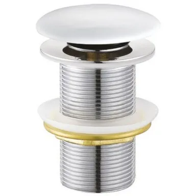 Купить Донный клапан 1 1/4" б/перелива с кнопкой click-clack белый CREAVIT в интернет-магазине Akvilon.kz