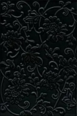 Купить Плитка облицовочная Аджанта черный цветы 20x30 см, Кerama Мarazzi в интернет-магазине Akvilon.kz