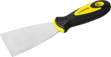 Купить Шпатель нержавеющий, с двухкомпонентной ручкой, 60 мм, STAYER в интернет-магазине Akvilon.kz