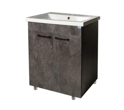 Купить Тумба Neo Breeze бетон c умывальником WP0661 60 см, ORBITA в интернет-магазине Akvilon.kz