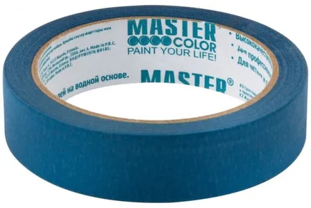 Купить Лента малярная бумажная синяя, термостойкость до 100°C, УФ-стойкость до 14 дней, 24 мм х 25 м в интернет-магазине Akvilon.kz
