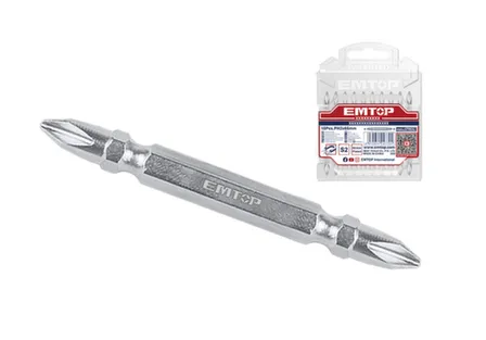 Купить Бита PH2 65мм, 10 шт в наборе, EMTOP в интернет-магазине Akvilon.kz