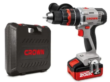 Купить Аккумуляторный шуруповерт 20 В, 50/75 Н/м, Crown в интернет-магазине Akvilon.kz