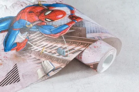 Купить Обои виниловые на флизелиновой основе Марвел Человек-Паук, мотив, серый, 1,06x10 м, Артекс в интернет-магазине Akvilon.kz