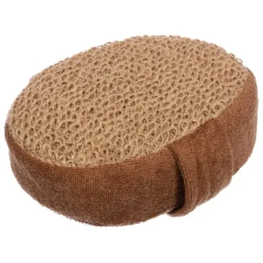 Купить Мочалка из рами, объемная, овальная с хлопком, 10x15x5см Банные штучки в интернет-магазине Akvilon.kz