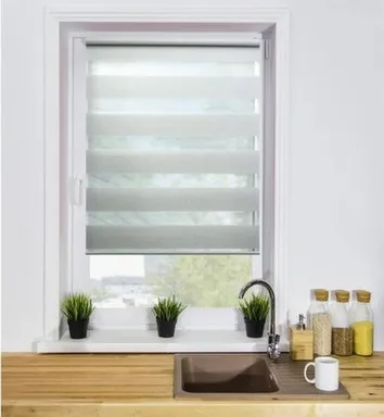 Купить Штора рулонная СИТИ День-ночь LB 60-02 57x160см серебро, Lm Decor в интернет-магазине Akvilon.kz