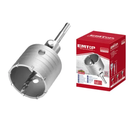 Купить Коронка по бетону 65 мм в наборе, EMTOP в интернет-магазине Akvilon.kz