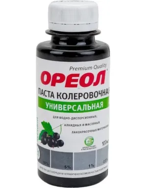 Купить Паста колеровочная 21 черный, 100 мл, Ореол в интернет-магазине Akvilon.kz Купить Паста колеровочная 21 черный, 100 мл, Ореол в интернет-магазине Akvilon.kz