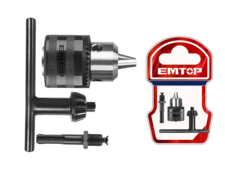 Купить Патрон для дрели, 13 мм в наборе, EMTOP в интернет-магазине Akvilon.kz