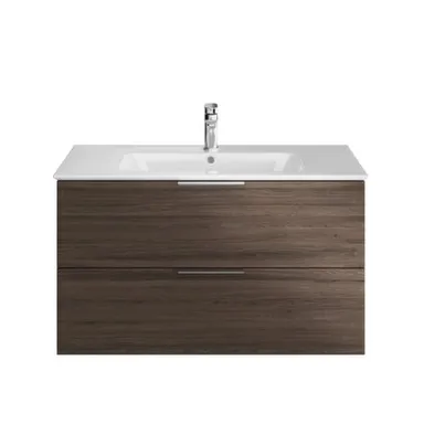 Купить KM Тумба подвесная Piano дымчатый вяз (2ящ) с умыв Piano 95 см в интернет-магазине Akvilon.kz