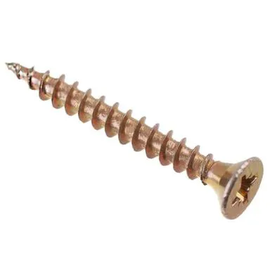 Купить Саморезы универсальные 3x30 мм, желтый цинк, 200 шт, Стройбат в интернет-магазине Akvilon.kz