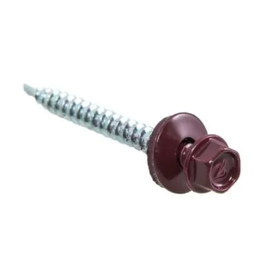 Купить Саморезы кровельные с буром 4,8x50 мм, кирпично-красные, 200 шт, Стройбат в интернет-магазине Akvilon.kz
