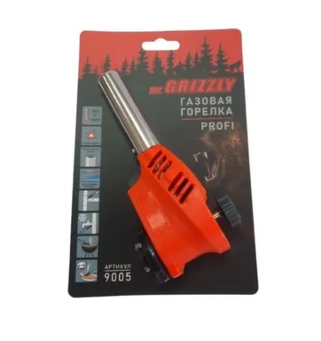 Газовая горелка с пьезоподжигом, Grizzly Купить Газовая горелка с пьезоподжигом, Grizzly в интернет-магазине Akvilon.kz