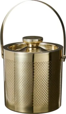 Купить Ведёрко для льда с крышкой и щипцами, 15x18,5 см, Koopman в интернет-магазине Akvilon.kz