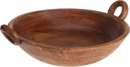 Купить Миска декоративная, дерево, 30x35x9 см, Koopman в интернет-магазине Akvilon.kz