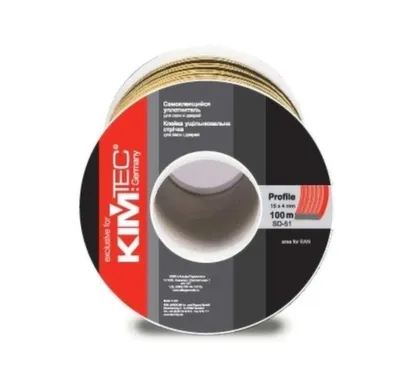 Купить Уплотнитель 15x4мм SD-51С/4 чёрный, 100м, KIM TEC в интернет-магазине Akvilon.kz