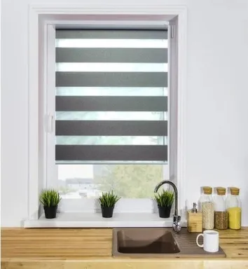 Купить Штора рулонная СИТИ День-ночь LB 60-03 43x160см графит, Lm Decor в интернет-магазине Akvilon.kz