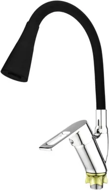 Купить Смеситель для кухни с гибким изливом DV 4-9-LD-I, черный, Divic в интернет-магазине Akvilon.kz