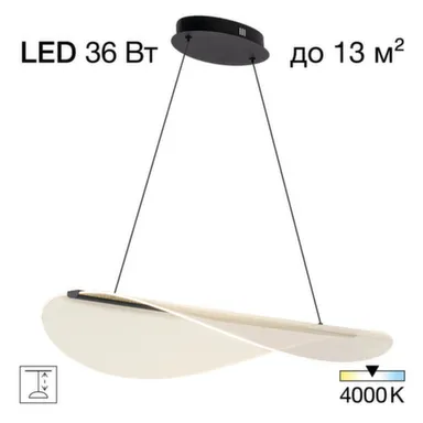 Светильник подвес LED SKATT черный в интернет-магазине Akvilon.kz