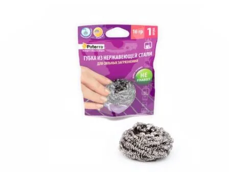 Купить Губка металлическая,Paterra в интернет-магазине Akvilon.kz
