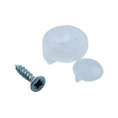 Купить Зеркалодержатель пластмассовый с шурупом, прозрачный, 8 шт, Стройбат в интернет-магазине Akvilon.kz