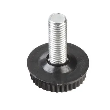 Купить Ножка пластмасса и металл с резьбой М10, хром, 2 шт, Стройбат в интернет-магазине Akvilon.kz