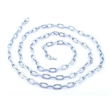 Купить Цепь DIN 766 короткое звено, 4 мм, белый цинк, 3 м, Стройбат в интернет-магазине Akvilon.kz
