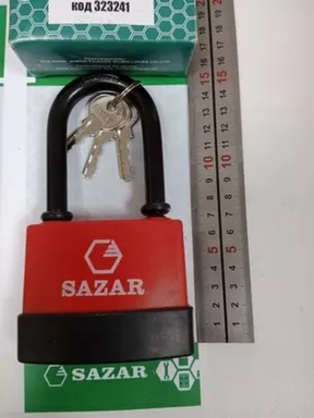 Купить Замок навесной всепогодный P-04/75 L SAZAR в интернет-магазине Akvilon.kz