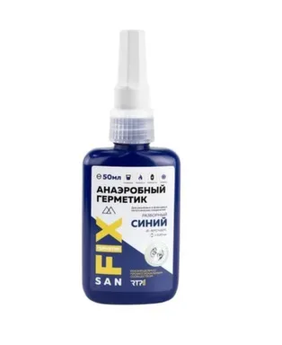 Купить Анаэробный герметик для резьбовых соединений, синий, 50 мл, Sanfix в интернет-магазине Akvilon.kz