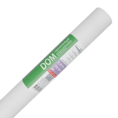 Купить Мембрана влаго-ветрозащитная диффузионная Dom M, 1,5 м, 70 м2, Megaflex в интернет-магазине Akvilon.kz