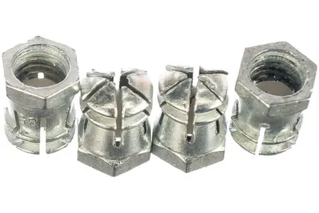 Купить Дюбель мебельный металлический, бусола, М6, цинк, 4 шт, Стройбат в интернет-магазине Akvilon.kz