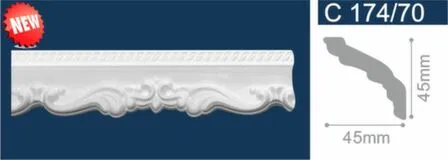 Купить Плинтус потолочный 45x45x2000мм, Solid в интернет-магазине Akvilon.kz