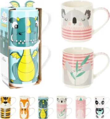 Купить Кружка 265мл, набор 2 шт, в асс, Koopman в интернет-магазине Akvilon.kz