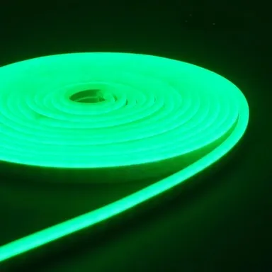 Купить Светодиодная лента неоновая 8 Вт/м 6x12мм IP65 зеленая 220В (бухта 100 м) в интернет-магазине Akvilon.kz