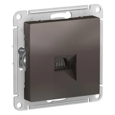 Купить Розетка 1-местная компьютерная, серия AtlasDesign мокко в интернет-магазине Akvilon.kz