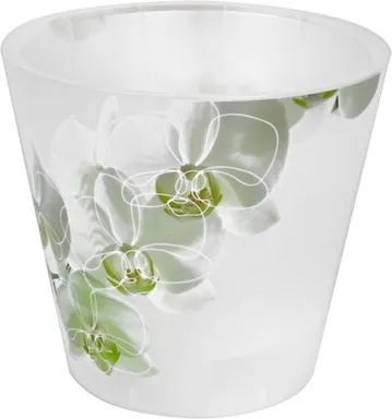 Купить Горшок для цветов London Orchid Deco 1,6 л D160 мм, белая орхидея в интернет-магазине Akvilon.kz