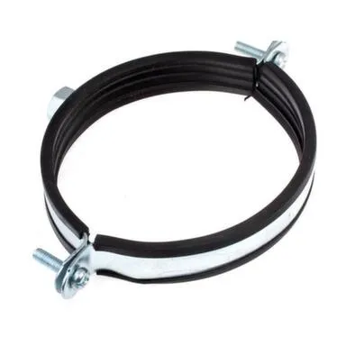 Купить Хомут с винт. крепл. с резин. уплотн. 4" (110-115 мм) (белый цинк 1 шт) в интернет-магазине Akvilon.kz